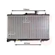 Radiateur, refroidissement du moteur VAN WEZEL [82002086]