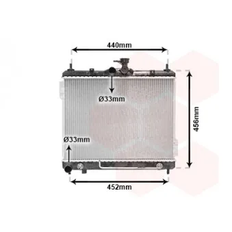 VAN WEZEL 82002100 - Radiateur, refroidissement du moteur
