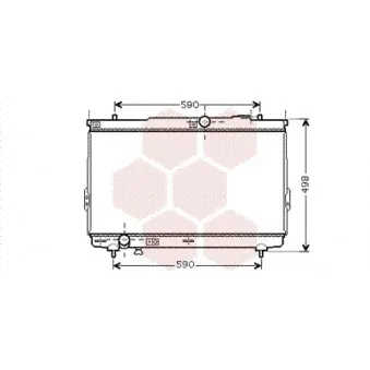 Radiateur, refroidissement du moteur VAN WEZEL OEM 2531026400