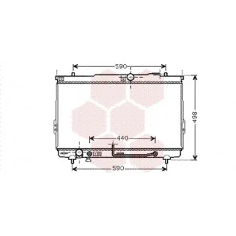 Radiateur, refroidissement du moteur VAN WEZEL OEM 2531026450