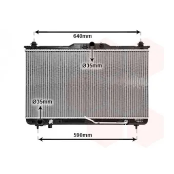 Radiateur, refroidissement du moteur VAN WEZEL OEM 2531026480