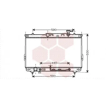 VAN WEZEL 82002132 - Radiateur, refroidissement du moteur