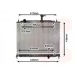 Radiateur, refroidissement du moteur VAN WEZEL [82002170]