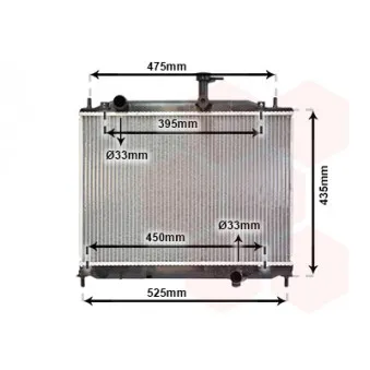 VAN WEZEL 82002170 - Radiateur, refroidissement du moteur