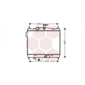 Radiateur, refroidissement du moteur VAN WEZEL 82002206