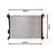 Radiateur, refroidissement du moteur VAN WEZEL [82002309]