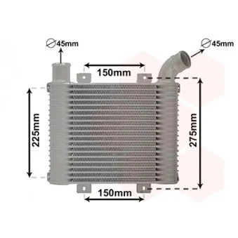 Intercooler, échangeur AVA QUALITY COOLING HY4225