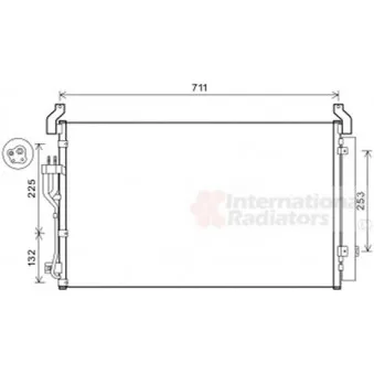 Condenseur, climatisation VAN WEZEL 82005360 Condenseur, climatisation VAN WEZEL 82005360