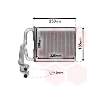 Système de chauffage VAN WEZEL 82006313 Système de chauffage VAN WEZEL 82006313