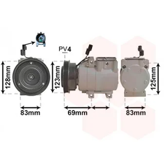Compresseur, climatisation VAN WEZEL OEM 977011C150