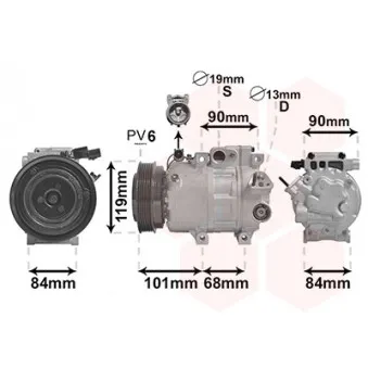 VAN WEZEL 8200K237 - Compresseur, climatisation