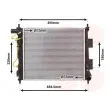 Radiateur, refroidissement du moteur VAN WEZEL [82012708]