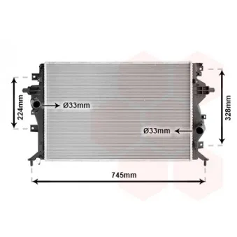 VAN WEZEL 82012720 - Radiateur, refroidissement du moteur