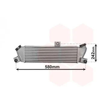 Intercooler, échangeur VAN WEZEL 82014703