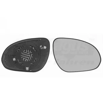 Verre de rétroviseur, rétroviseur extérieur VAN WEZEL [8207838]