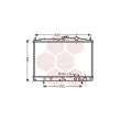 Radiateur, refroidissement du moteur VAN WEZEL [83002037]