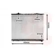 Radiateur, refroidissement du moteur VAN WEZEL [83002055]