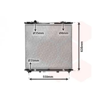 Radiateur, refroidissement du moteur VAN WEZEL OEM 253103E250