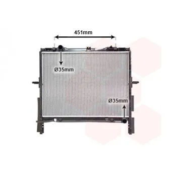 Radiateur, refroidissement du moteur VAN WEZEL OEM 253103E030