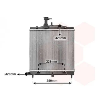 Radiateur, refroidissement du moteur VAN WEZEL 83002171