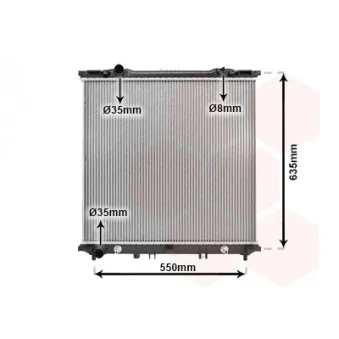 Radiateur, refroidissement du moteur VAN WEZEL OEM 253113E170