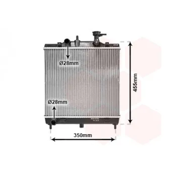 Radiateur, refroidissement du moteur VAN WEZEL 83002182