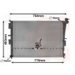 Radiateur, refroidissement du moteur VAN WEZEL [83002269]