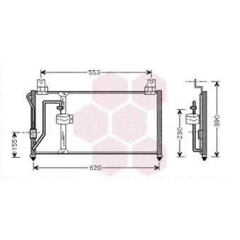 Condenseur, climatisation VAN WEZEL 83005027