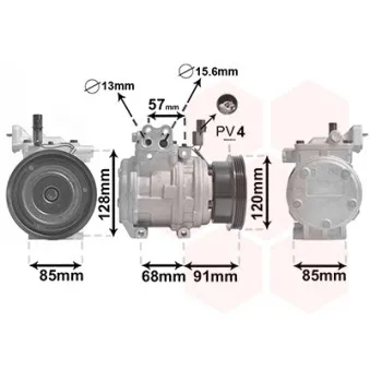 Compresseur, climatisation VAN WEZEL OEM 977012D700