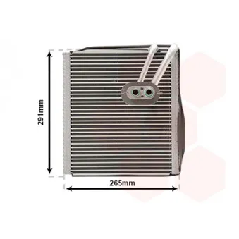 Évaporateur climatisation VAN WEZEL 8300V292