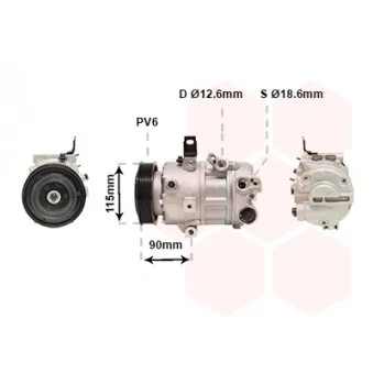 Compresseur, climatisation VAN WEZEL OEM 97701A4200