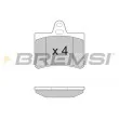 BREMSI BP2938 - Jeu de 4 plaquettes de frein arrière