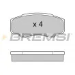BREMSI BP2996 - Jeu de 4 plaquettes de frein arrière