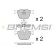 Jeu de 4 plaquettes de frein avant BREMSI [BP3115]