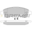 BREMSI BP3286 - Jeu de 4 plaquettes de frein arrière