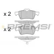 BREMSI BP3465 - Jeu de 4 plaquettes de frein arrière