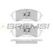 BREMSI BP3560 - Jeu de 4 plaquettes de frein avant