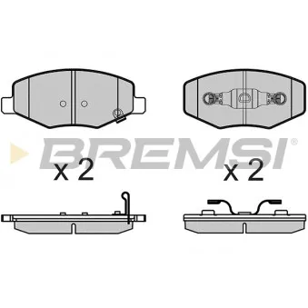 BREMSI BP3658 - Jeu de 4 plaquettes de frein avant