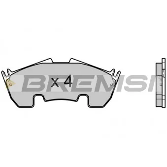 BREMSI BP3716 - Jeu de 4 plaquettes de frein avant