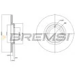 BREMSI CD6280S - Jeu de 2 disques de frein avant