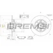 BREMSI CD7561S - Jeu de 2 disques de frein arrière