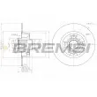 BREMSI CD7571S - Jeu de 2 disques de frein arrière