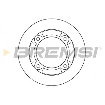 BREMSI CD7918S - Jeu de 2 disques de frein avant