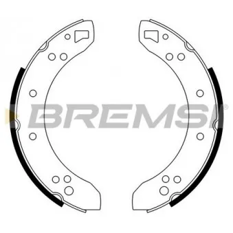 BREMSI GF0198 - Jeu de mâchoires de frein