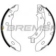 BREMSI GF0304 - Jeu de mâchoires de frein, frein de stationnement