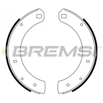 BREMSI GF0449 - Jeu de mâchoires de frein