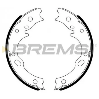 BREMSI GF0752 - Jeu de mâchoires de frein, frein de stationnement