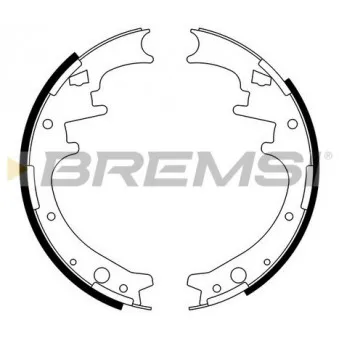 BREMSI GF4445 - Jeu de mâchoires de frein