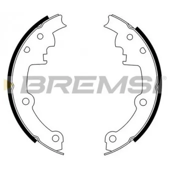 BREMSI GF4552 - Jeu de mâchoires de frein
