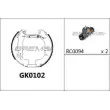Kit de freins arrière (prémontés) BREMSI [GK0102]